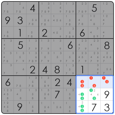 sudoku swordfish pattern